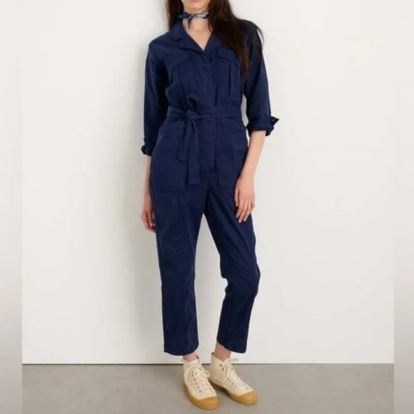 ALEX MILL EXPEDITION JUMPSUIT IN WASHED TWILL - Picture 2 of 8